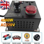 UK AC 220V 4000W Variable Voltage Regulator Speed Motor Fan Control Controller Y