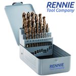 Cobalt Jobber Twist Drill Bit Sets For Drilling Stainless Steels & Hard Metals 