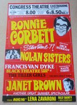 Ronnie Corbett The Nolans Janet Brown Eastbourne Summer Show Theatre Flyer 1977