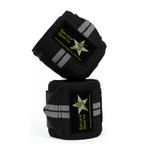 HEAVY DUTY ELBOW WRAPS PAIR POWER LIFTING BODYBUILDING WEIGHT STRAP SUPPORTWRAPS