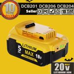 5.0Ah For Dewalt DCB184 18v XR Max slide Li-Ion Battery DCB182 DCB183 DCB200