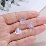 10PCS X CLEAR Rubber Pin Backs for Badge Backs Butterfly Clutch  QUICK DELIVERY