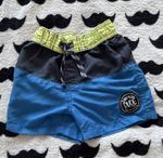 Mini Rebel Boys Colourblock Swim Trunks 24-36 Months Dude Drawstring Elastic