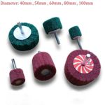 40mm-100mm Flap Wheel Nylon Abrasive Nylon Fibre Sanding Mop 6mm Shank For Drill