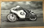 UNKNOWN       - MOTORCYCLE RACERS - VINTAGE  PHOTO