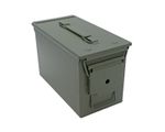 Ammo Tin Genuine NATO Issue 50 CAL Steel Box Container M2A1 Heavy Duty Green