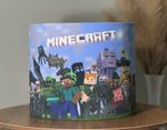 Pixels Creeper Tnt Minecraft Ceiling Drum Light Shade 25cm/10"