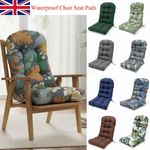Outdoor Chair Seat Pads High-Back Rocking Chair Cushion Waterproof Patio Cushion