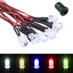 Ultra Bright 3mm 5mm 10mm Pre Wired Prewired LED 12V 