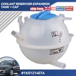 COOLANT EXPANSION HEADER TANK BOTTLE W/ CAP FOR AUDI A3 TT Q3 VW GOLF MK5 MK6 03