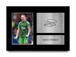 Jordan Pickford Everton Framed Printed Autograph Picture for Football Fans