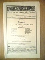 1922/23 The Play House Cleveland Programme OLIVE RUSSELL in BELINDA by A A Milne