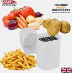 French Fry Cutter Dicer Potato Chips Chipper Vegetable Chopper Easy Fries Maker