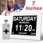 Digital Alarm Elderly Reminder Clock Calendar Datetime for Memory Loss Dementia