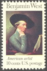 Scott 1553 - The 1975 10¢ American Artists Issue Featuring Benjamin West - MNH