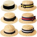 STRAW BOATER HAT 1920S ROWING BOAT BARBER SHOP FANCY DRESS COSTUME ACCESSORY LOT
