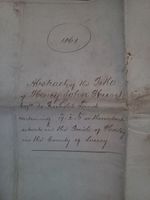 1861 Abstract of Title Surrey Horley Freehold Land Deed Earl Amherst Estate
