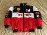 Unisex Adults F1 Team Racing Ferrari Jacket Embroidery Cotton Padded Red