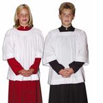 F.A. Dumont Black, White or Red Server Cassock Poly-Cotton Robe Altar Servers