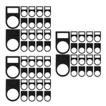Reusable Push Button Switch Notice Board Black Electrical Sign