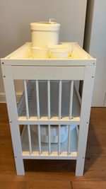 IKEA GULLIVER White Baby Changing Unit With Shelves & Changing Mat