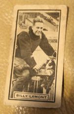 SPEEDWAY STARS 1930 BILLY LAMONT - AUSTRALIA ORIGINAL ROVER TRADING CARD