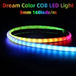 WS2812B 5V12V24V COB Smart RGB IC Flexible LED Strip 720LED 160LED/m Addressable
