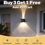 12W Waterproof LED Wall Lights Up/Down Modern Sconce Outdoor/Indoor Lamp IP65 UK