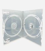 100 X Double Clear Amaray – DVD/CD/BLU-RAY Plastic Case