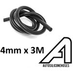 ASH Silicone 4mm ID x 3m Vacuum Tube Turbo Boost Hose Pipe Line Black