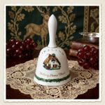Vtg SEARS, ROEBUCK AND CO. Merry Christmas To You "Ireland" Porcelain BELL 1981