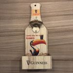 Guinness Bottle Opener and Catcher With Toucan Design
