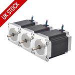 3PCS Nema 23 Stepper Motor 1.9Nm Φ6.35mm Shaft  2.8A 76mm Length 4 Wires CNC
