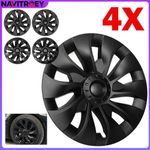 Fits Tesla Model 3 Wheel Cover Hubcaps Rim Cover 18 Inch Matte Black 2017-2023