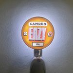 Brand New Camden Eazy IPA Beer Badge! Eazy IPA Pump Badge! Frog Eye Lens