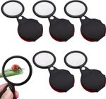 Cobree 10X Pocket Magnifying Glass Set, 5 Mini Foldable Magnifiers with Cases
