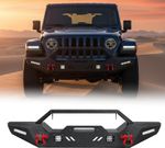 Wrangler Front Bumper for Jeep Wrangler JK/JKU JL/JLU and JL 4XE 2007-2026, Jeep