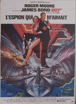 THE SPY WHO LOVED ME - JAMES BOND 007 - SUBMARINE - ORIGINAL SMALL FRENCH POSTER