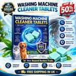 24 Pack Prime Drum Washing Machine Cleaner Pro,Deep Clean Drum & Remove Descaler