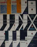 ENGLAND v SCOTLAND HOME AND AWAY RUGBY PROGRAMMES 1949 to 1969 GOOD+ CONDITION