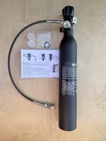 PCP AIR RIFLE 300 BAR BUDDY BOTTLE KTM 0.5L Fill Station Tank, Hose & Gauges