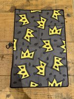 Scotty Style Grey /Yellow Crown Golf Towel And Clip