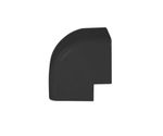 Durable Plastic Air Conditioning Trunking External Corner Black 80x60 Connector