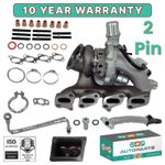 TURBOCHARGER AND PIPES FOR VAUXHALL ASTRA CASCADA CORSA INSIGNIA MERIVA ZAFIRA