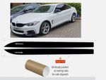 BMW F32 F33 F34 F36 4 series M Performance Side skirt Vinyl Wrap Decals Sticker