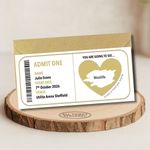 Personalised Concert Theatre Surprise Ticket Scratch Card Reveal Christmas Event