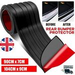 Car Rear Boot-Bumper Sill Body Guard Protector Rubber Plate Trim Strip-Cover UK.