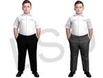 BOYS SCHOOL TROUSER PLUS GENEROUS FIT ALL AROUND FULL ELASTICATED WAIST PULL UP