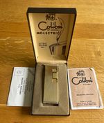 Vintage Colibri of London Molectric Lighter Boxed Papers Jetronic System