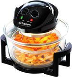 Schallen 17L 2 in 1 Deluxe Black & Glass Air Fryer Deep Fat Free Frying Healthy